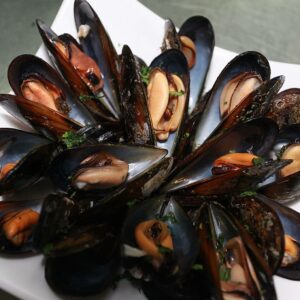 Mejillones al vapor